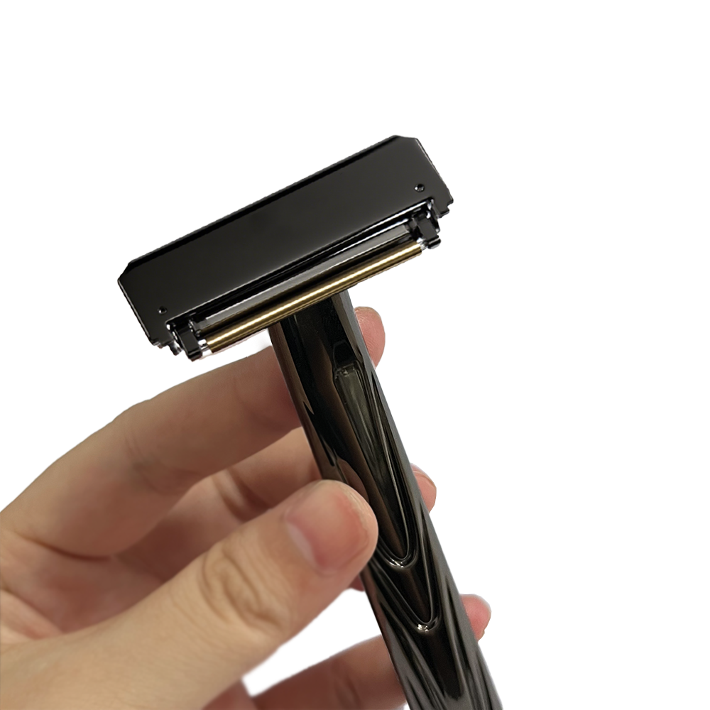 JOKMAE 21T Glide Pro 4D Super Double-edged Safety Razor Half Blade Shaver With Travel Leather Storage Bag for Men Grooming Care
