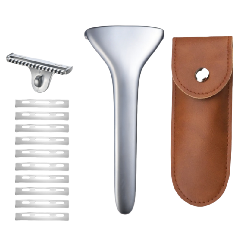 Multicolor Magnetic Sawtooth Razor Zinc Alloy Stainless Steel Safety Razor For Family