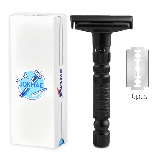 Men's Adjustable 6-speed Double-sided Zinc Alloy Stainless Steel Safety Razor Gift Box
