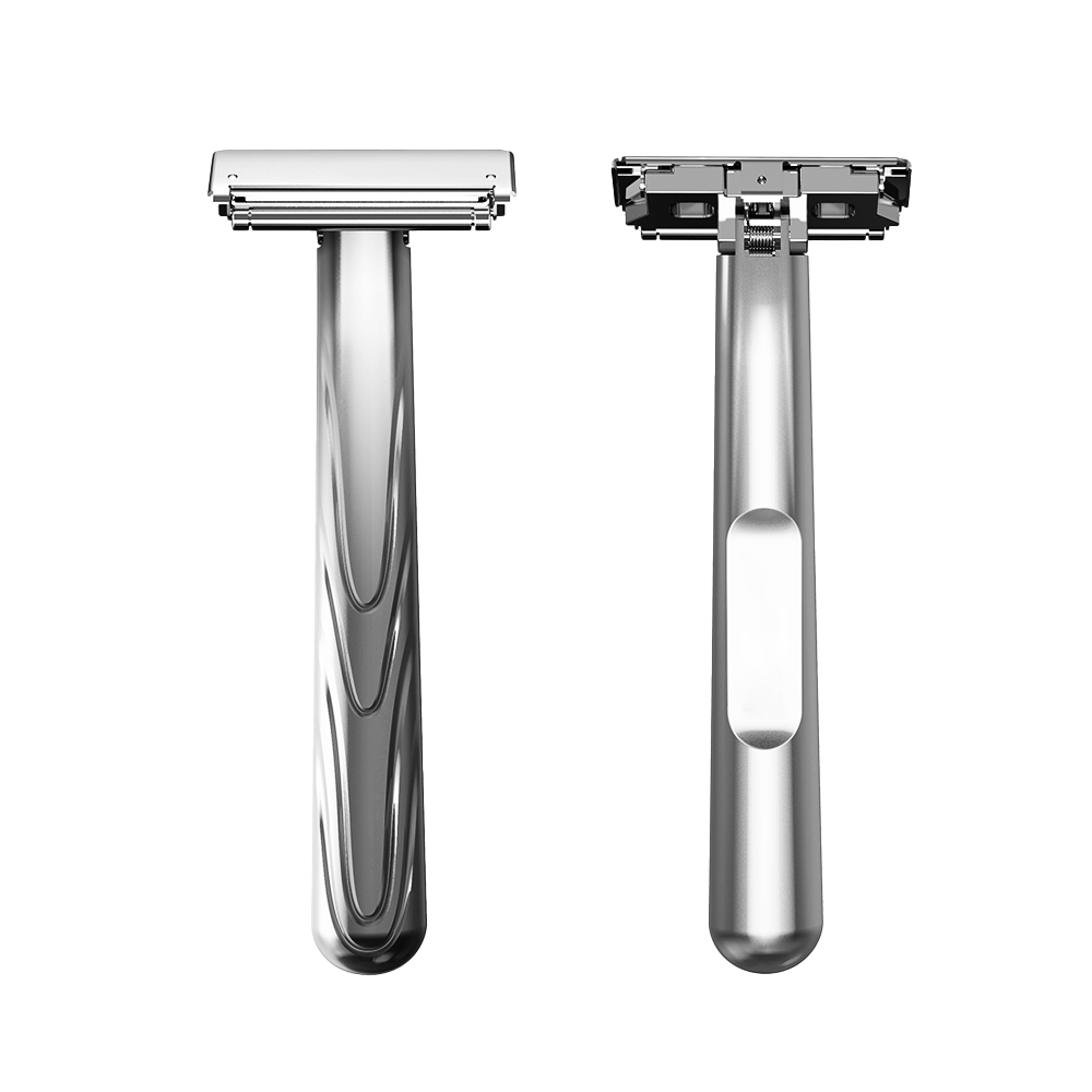 JOKMAE 21T Glide Pro 4D Super Double-edged Safety Razor Half Blade Shaver With Travel Leather Storage Bag for Men Grooming Care