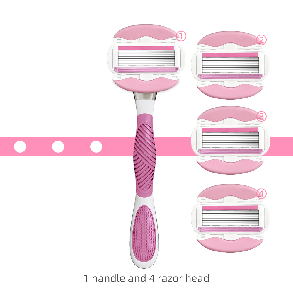 Unisex Safety Six-layer Blade Anti-slip Women's Shaving Razor Fashionable Men's Shaving Razor