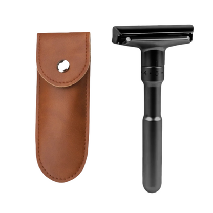Men's Adjustable 6-Speed Double-Sided Zinc Alloy Stainless Steel Safety Razor