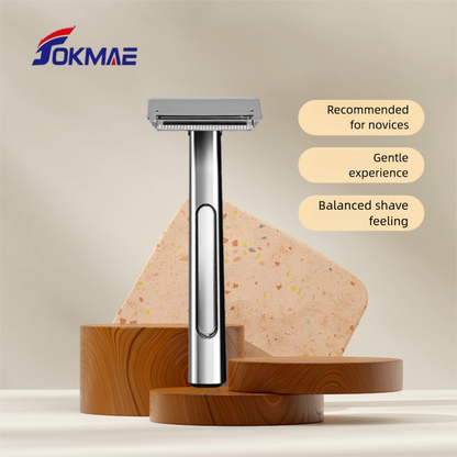 Zinc Alloy Stainless Steel Double-layer Half-edge Razor Multiple Colors Fashionable Luxurious Shaving Razor