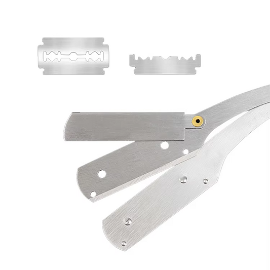 Professional Barber Straight Razor Stainless Steel Safety Blade Shaver for Men & Women Salon Hair Cut