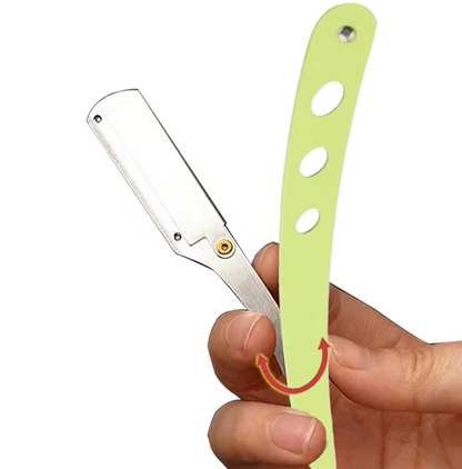 Professional Barber Straight Razor Stainless Steel Safety Blade Shaver for Men & Women Salon Hair Cut