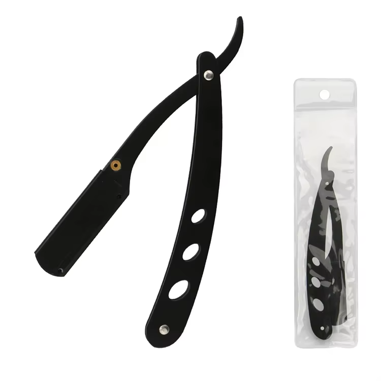 Professional Barber Straight Razor Stainless Steel Safety Blade Shaver for Men & Women Salon Hair Cut