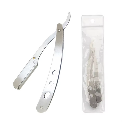 Professional Barber Straight Razor Stainless Steel Safety Blade Shaver for Men & Women Salon Hair Cut