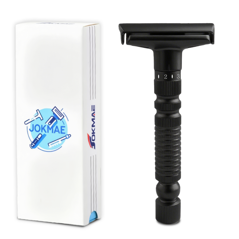 Men's Adjustable 6-speed Double-sided Zinc Alloy Stainless Steel Safety Razor Gift Box