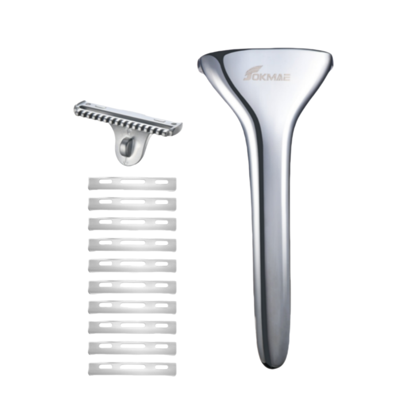 Multicolor Magnetic Sawtooth Razor Zinc Alloy Stainless Steel Safety Razor