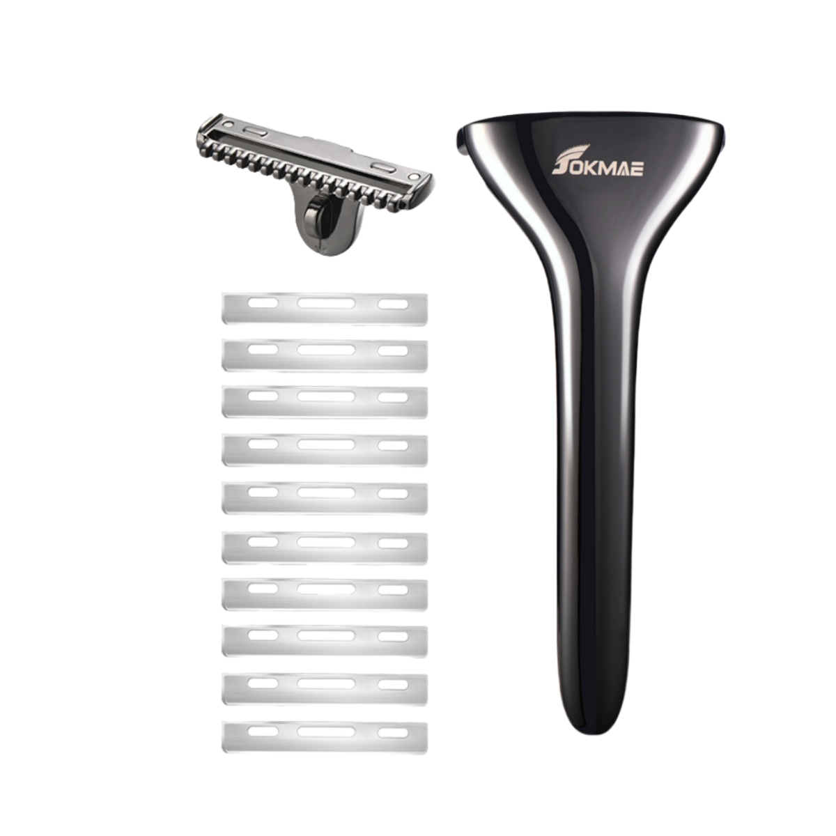 Multicolor Magnetic Sawtooth Razor Zinc Alloy Stainless Steel Safety Razor