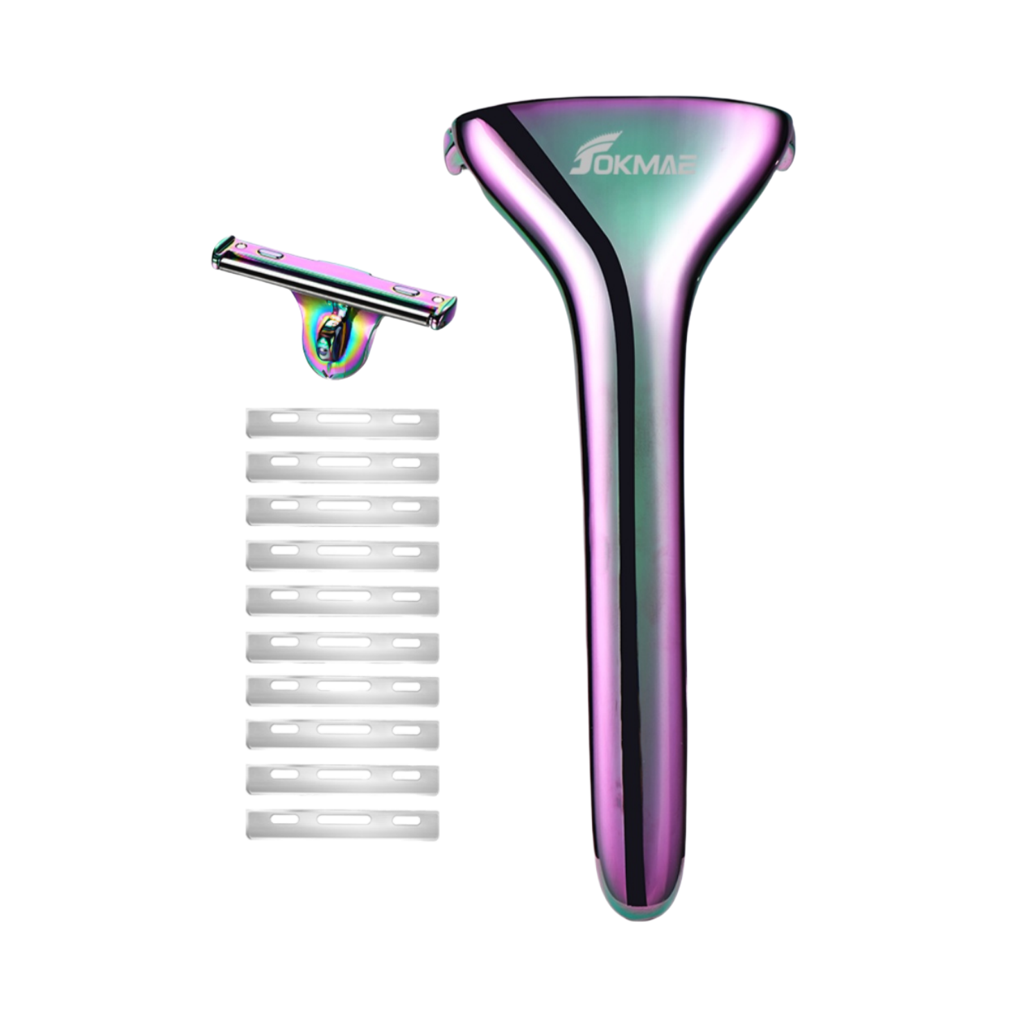 Multicolor Magnetic Roller Shaver Zinc Alloy Stainless Steel Safety Razor