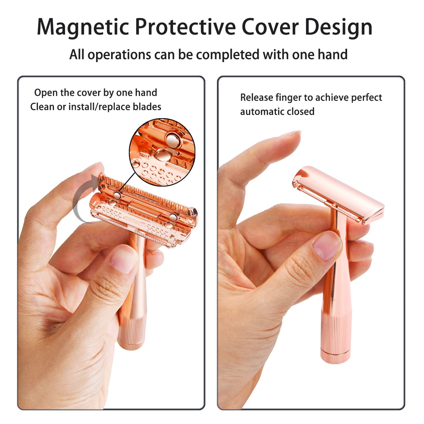 Ladies AC Blade Adjustable Anti-slip Zinc Alloy Stainless Steel Razor