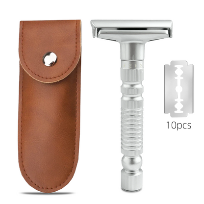 Men's Adjustable 6-speed Double-sided Zinc Alloy Stainless Steel Safety Razor Gift Box