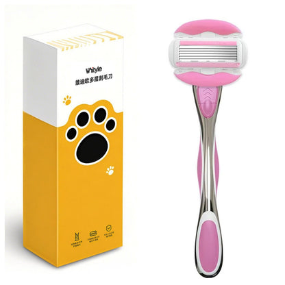 Unisex Safety Six-layer Blade Anti-slip Women's Shaving Razor Fashionable Men's Shaving Razor