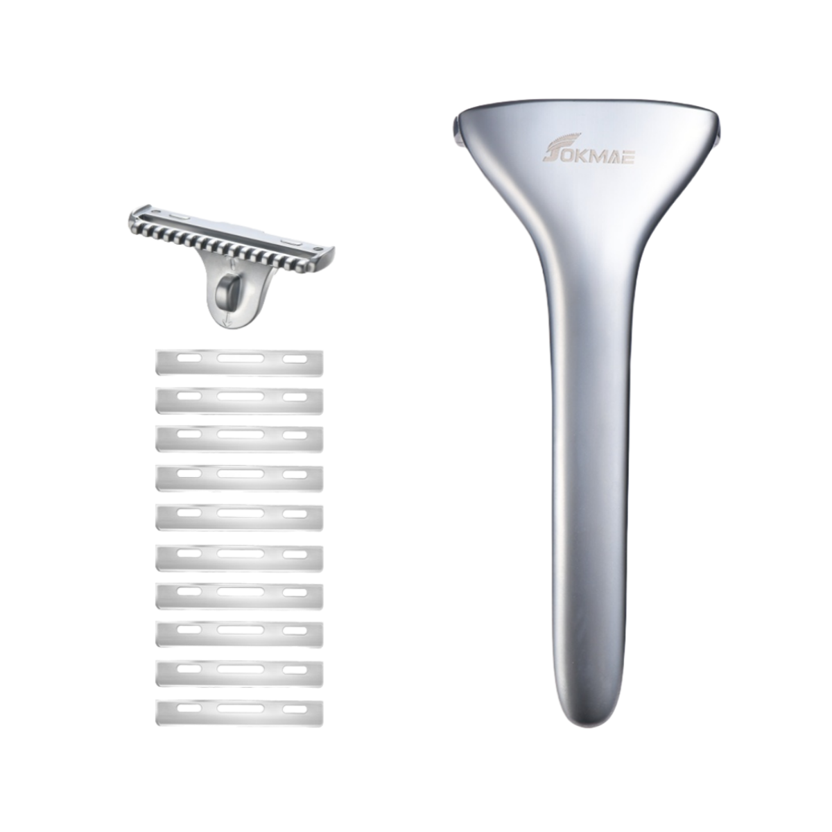 Multicolor Magnetic Sawtooth Razor Zinc Alloy Stainless Steel Safety Razor
