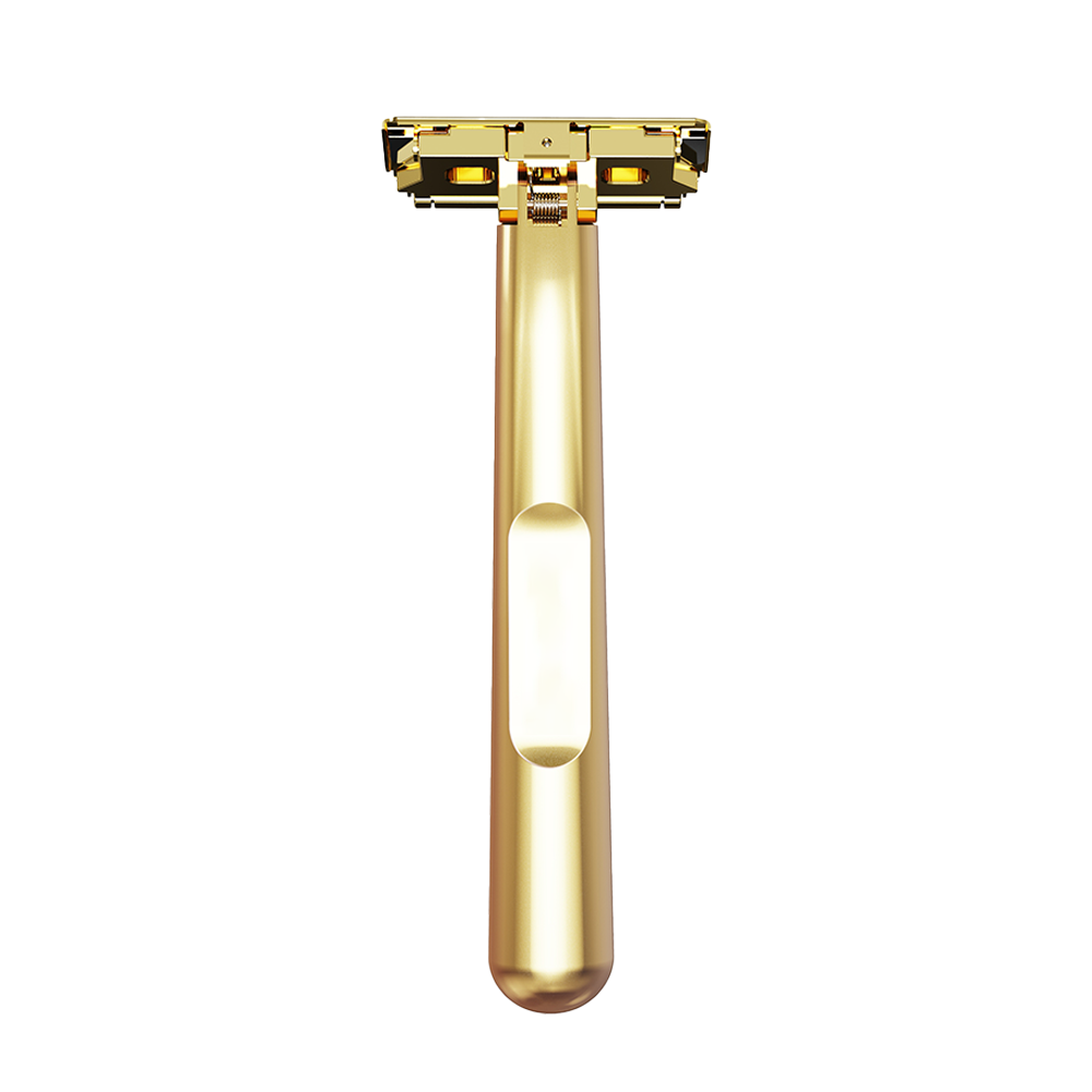 JOKMAE 21T Glide Pro 4D Super Double-edged Safety Razor Half Blade Shaver With Travel Leather Storage Bag for Men Grooming Care