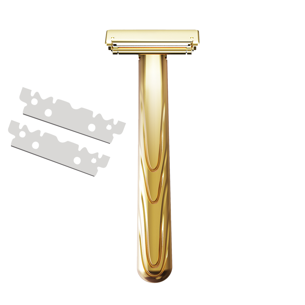 JOKMAE 21T Glide Pro 4D Super Double-edged Safety Razor Half Blade Shaver With Travel Leather Storage Bag for Men Grooming Care