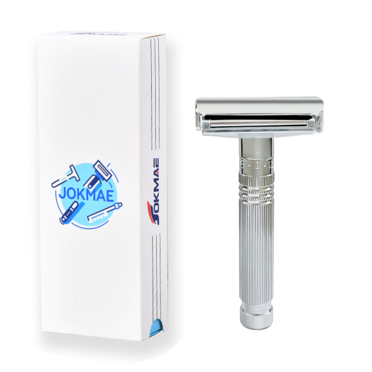 Men's Double-Sided Roller Blade Adjustable Gear Zinc Alloy Stainless Steel Safety Razor Shaver