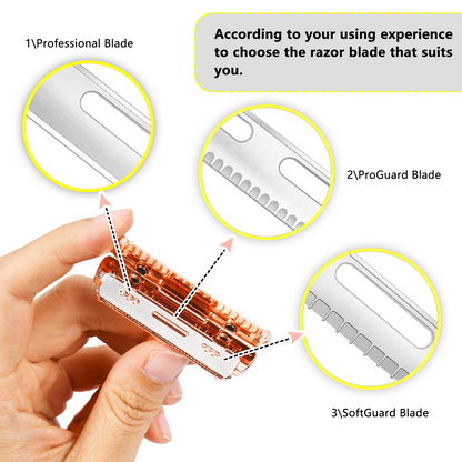 Ladies AC Blade Adjustable Anti-slip Zinc Alloy Stainless Steel Razor