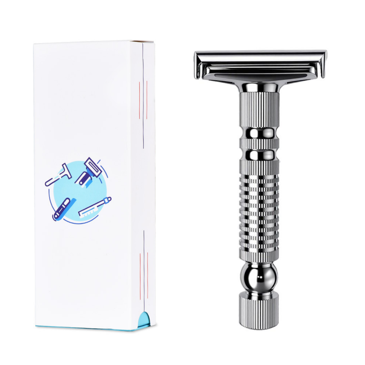 Mens Shaving New Adjustable Safety Razor Double Edge Classic Mild Aggressive Zinc Alloy Shaver