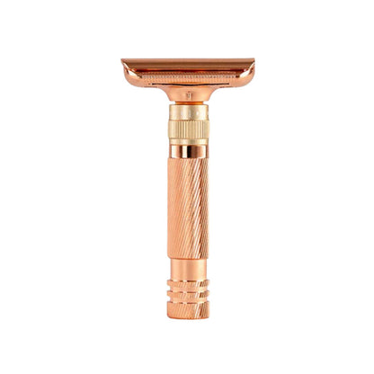 Men's Double-Sided Blade Zinc Alloy Stainless Steel Safety Razor For Shaving