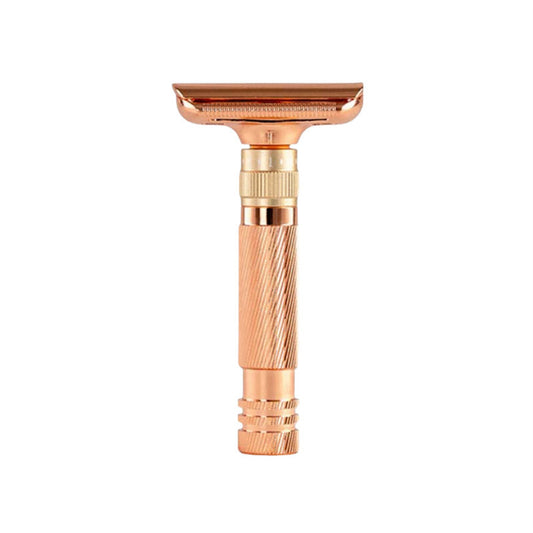Men's Double-Sided Blade Zinc Alloy Stainless Steel Safety Razor For Shaving