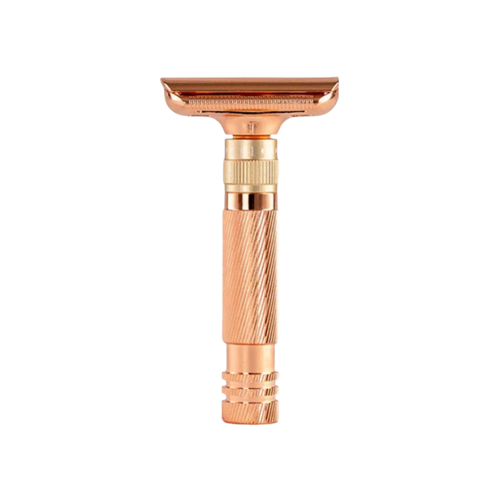 Men's Double-Sided Blade Zinc Alloy Stainless Steel Safety Razor For Shaving