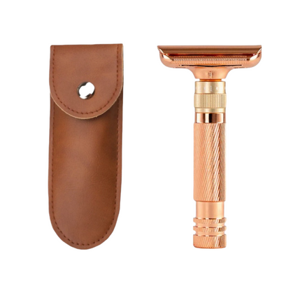 Men's Double-Sided Blade Zinc Alloy Stainless Steel Safety Razor For Shaving