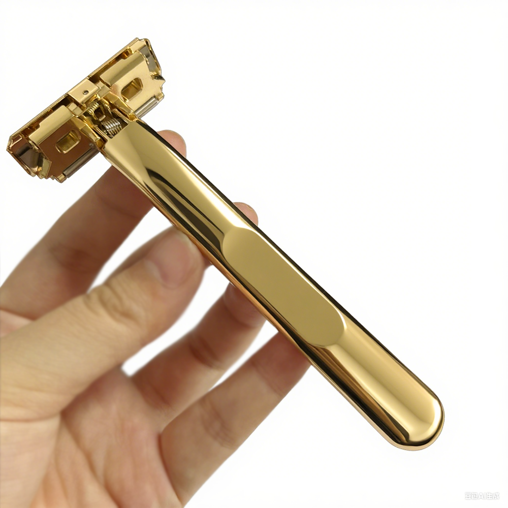 JOKMAE 21T Glide Pro 4D Super Double-edged Safety Razor Half Blade Shaver With Travel Leather Storage Bag for Men Grooming Care