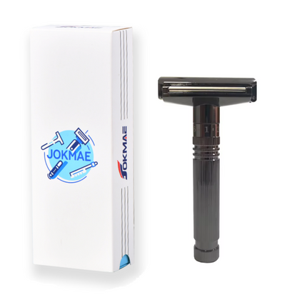 Men's Double-Sided Roller Blade Adjustable Gear Zinc Alloy Stainless Steel Safety Razor Shaver