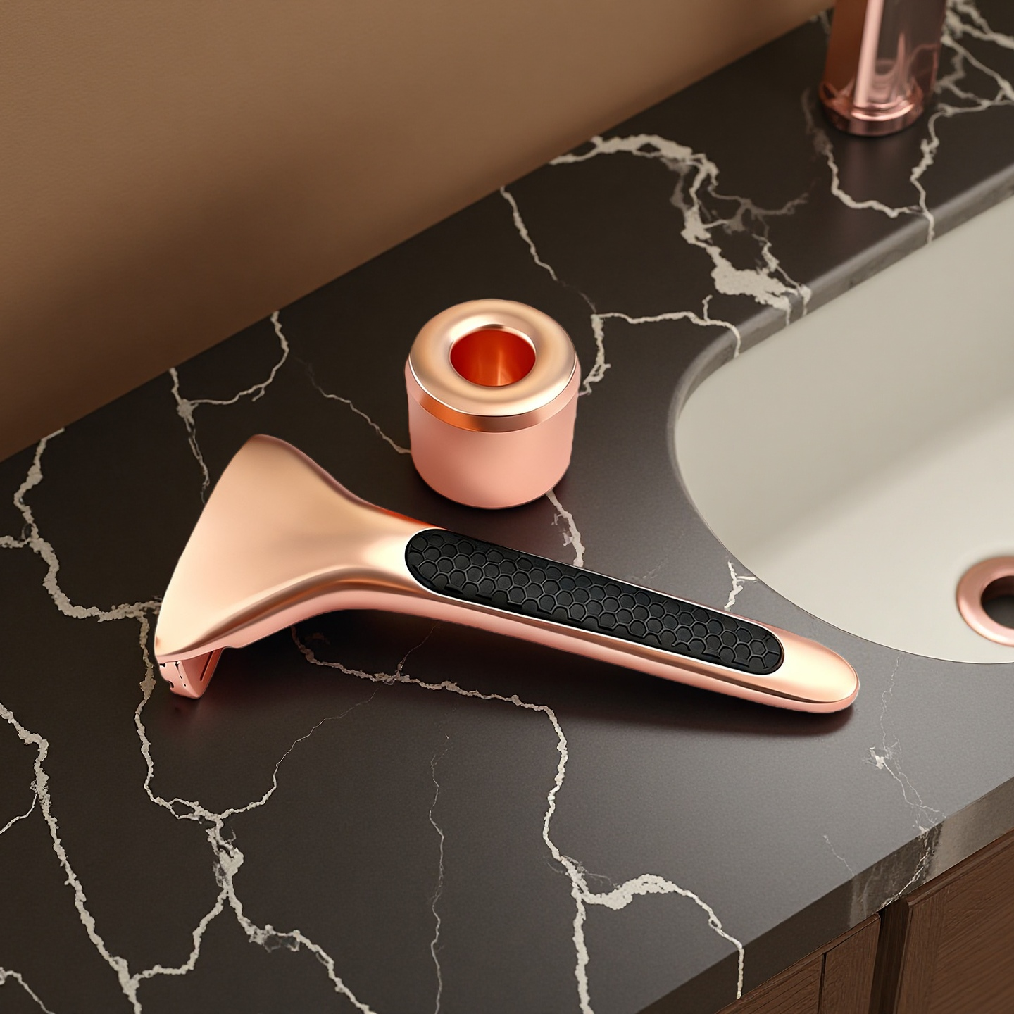 Magnetic Single Blade Razor w/ Roller Guide & Luxury Gift Set | Zero Waste Shave