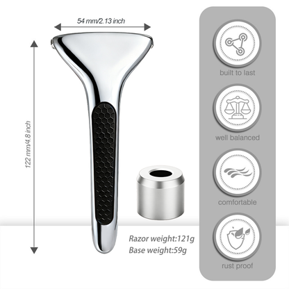 Magnetic Single Blade Razor w/ Roller Guide & Luxury Gift Set | Zero Waste Shave
