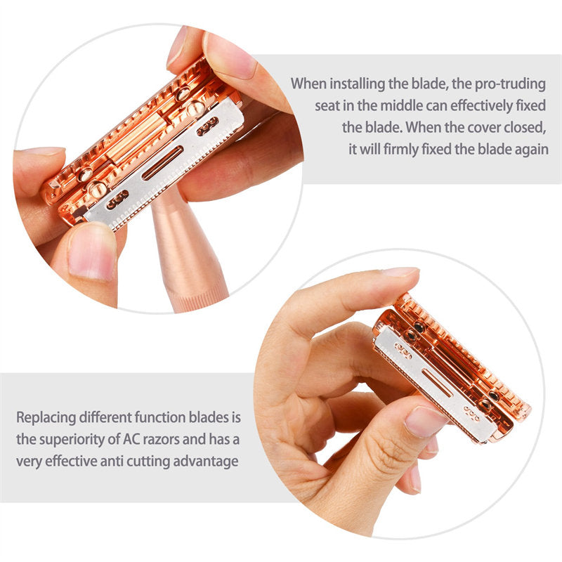 Ladies AC Blade Adjustable Anti-slip Zinc Alloy Stainless Steel Razor