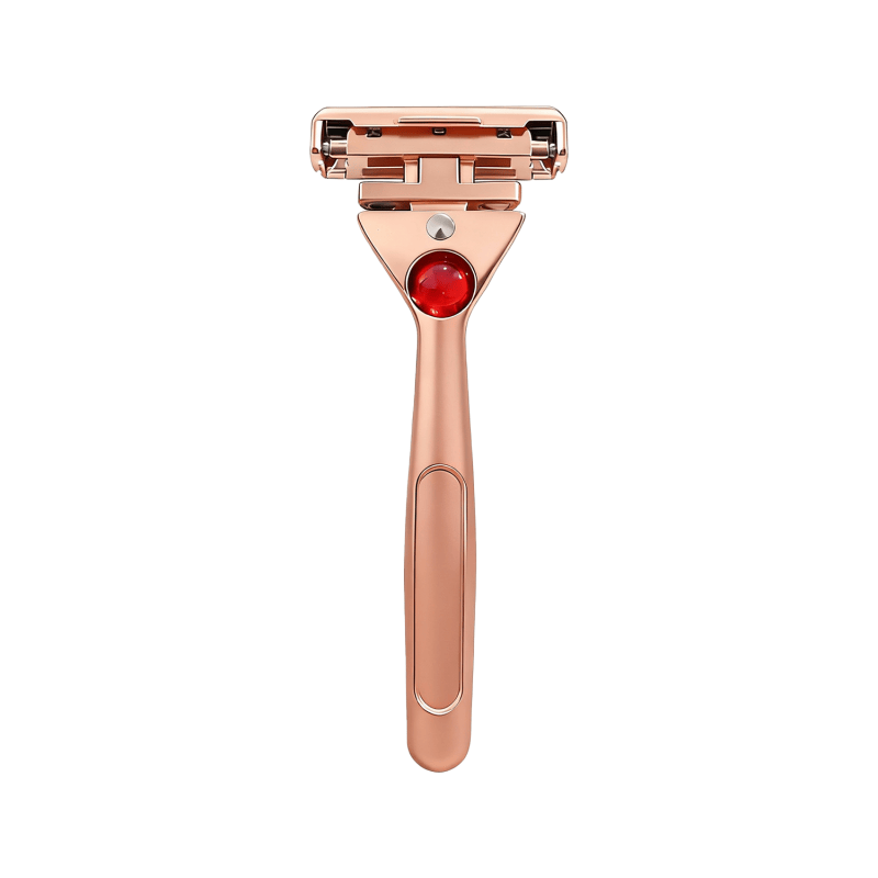 Magnetic 4-Layer Semi-Blade DE Safety Razor | Precision Luxury Shave & Eco-Friendly Design | Complete Gift Set