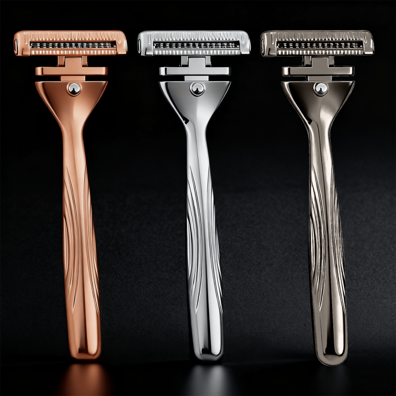 Magnetic 4-Layer Semi-Blade DE Safety Razor | Precision Luxury Shave & Eco-Friendly Design | Complete Gift Set