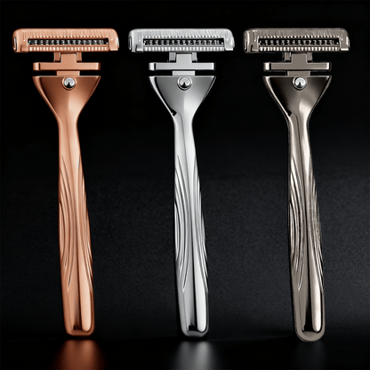 Magnetic 4-Layer Semi-Blade DE Safety Razor | Precision Luxury Shave & Eco-Friendly Design | Complete Gift Set