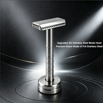316L Stainless Steel Double Edge Safety Razor ,Gentle for Sensitive Skin, Suitable for Face & Body Hair Removal