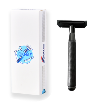 Men's Double-Sided Blade Adjustable Speed Anti-slip Knurled Zinc Alloy Stainless Steel Razor Shaver