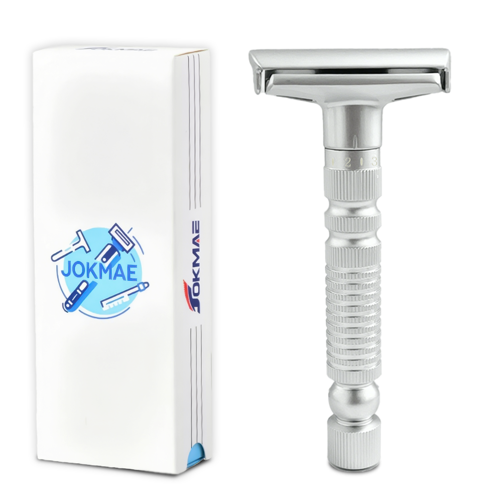 Men's Adjustable 6-speed Double-sided Zinc Alloy Stainless Steel Safety Razor Gift Box
