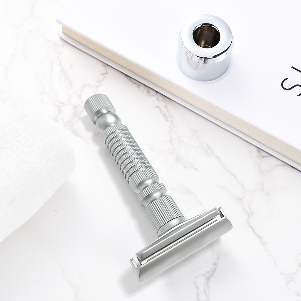 Mens Shaving New Adjustable Safety Razor Double Edge Classic Mild Aggressive Zinc Alloy Shaver