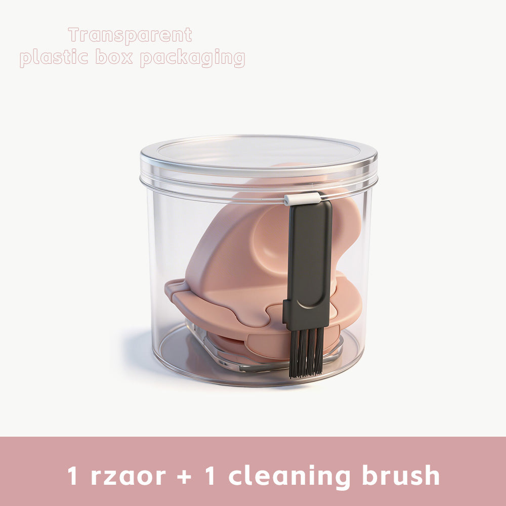 Upgrade Your Smoothness: Silicone Handle 6-Blade Refillable Lady Shaver – Includes Cleaning Brush & Travel Case
