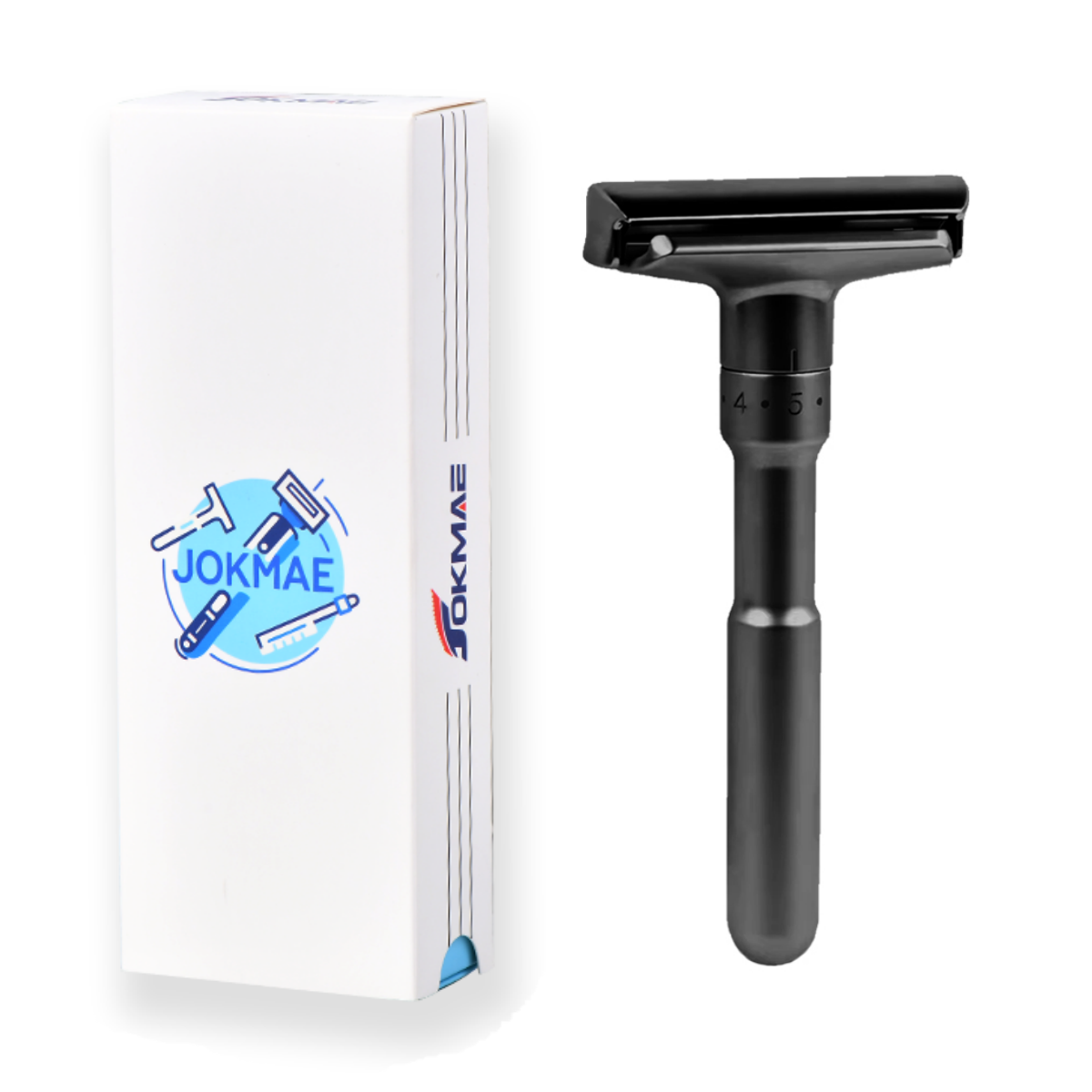 Men's Adjustable 6-Speed Double-Sided Zinc Alloy Stainless Steel Safety Razor