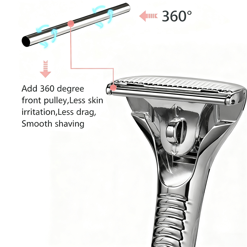 Magnetic Single Blade Razor w/ Roller Guide & Luxury Gift Set | Zero Waste Shave