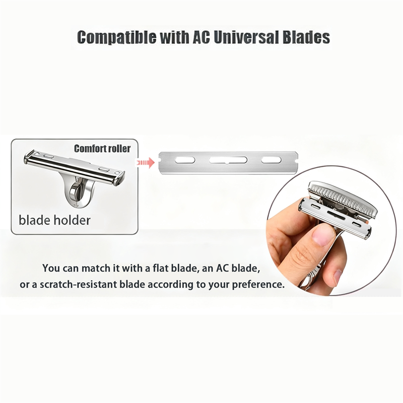 Magnetic Single Blade Razor w/ Roller Guide & Luxury Gift Set | Zero Waste Shave