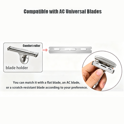 Magnetic Single Blade Razor w/ Roller Guide & Luxury Gift Set | Zero Waste Shave