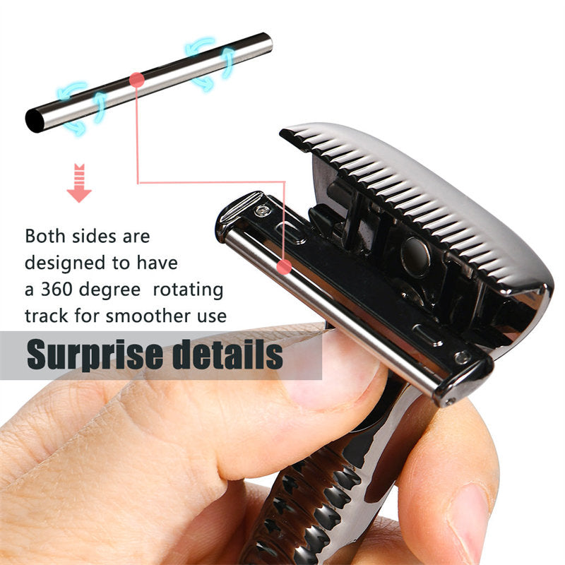 Multicolor Magnetic Roller Shaver Zinc Alloy Stainless Steel Safety Razor For Men and Women