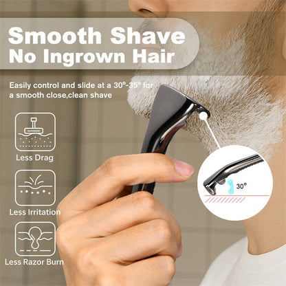 Multicolor Magnetic Roller Shaver Zinc Alloy Stainless Steel Safety Razor For Men and Women