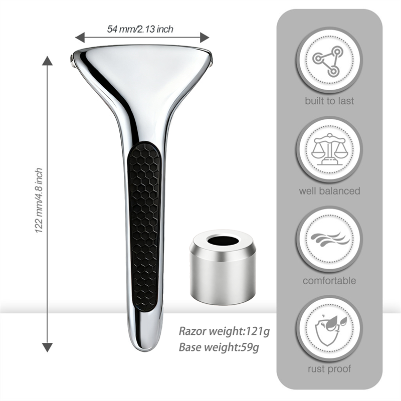 Eco-Luxe Double Edge Razor Set w/ Premium Case, Stand & 10 Blades. The Ultimate Sustainable Shaving Experience & Perfect Gift.