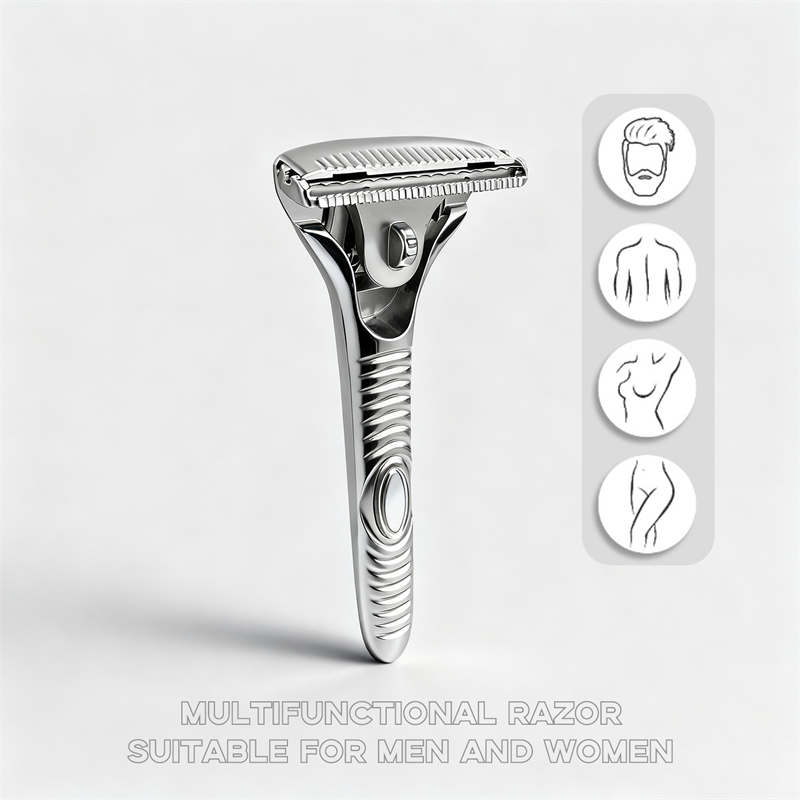 Eco-Luxe Double Edge Razor Set w/ Premium Case, Stand & 10 Blades. The Ultimate Sustainable Shaving Experience & Perfect Gift.