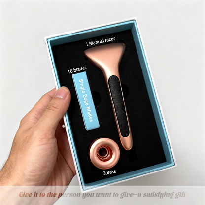 Eco-Luxe Double Edge Razor Set w/ Premium Case, Stand & 10 Blades. The Ultimate Sustainable Shaving Experience & Perfect Gift.